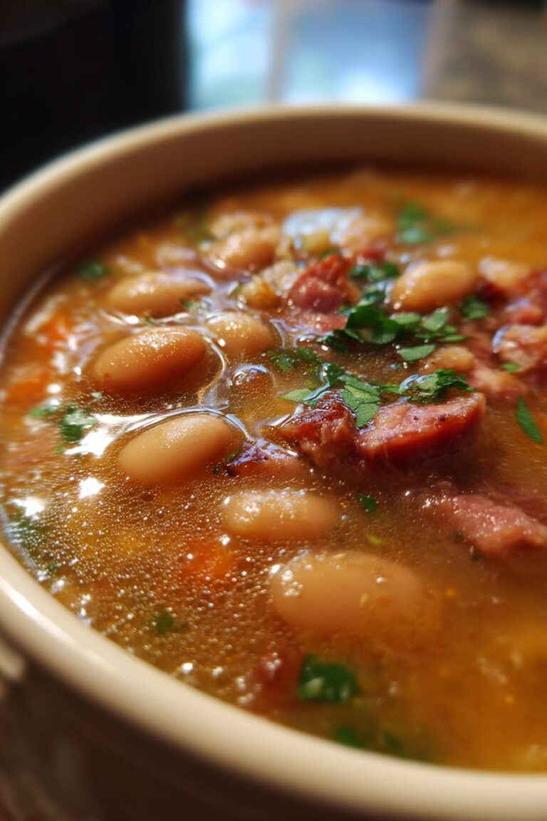 Crockpot Ham and Bean Soup