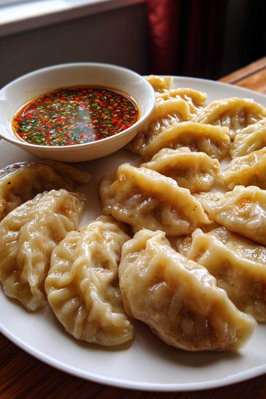 Dumplings with Dipping Sauce