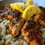 Greek Lemon Chicken and Rice Bowls
