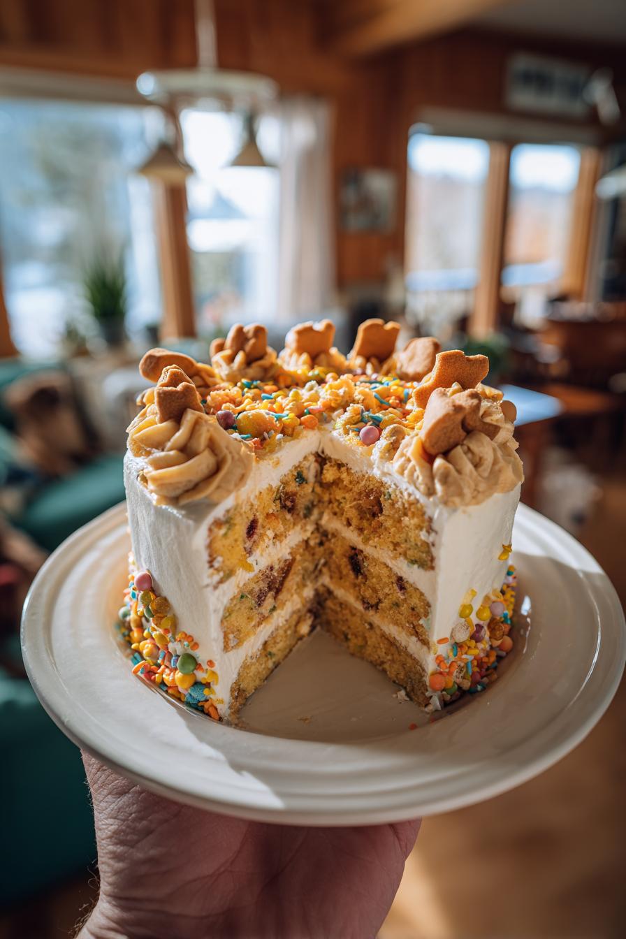 Homemade Dog Birthday Cake