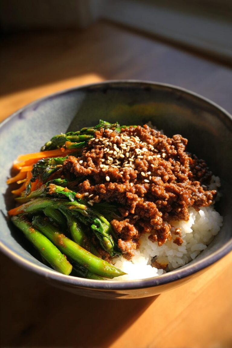 Korean Ground Beef Bowl