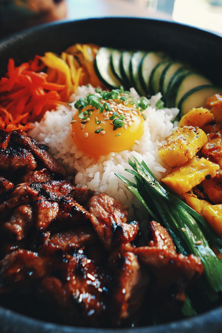 Korean Style Spicy Pork Bulgogi Bowls