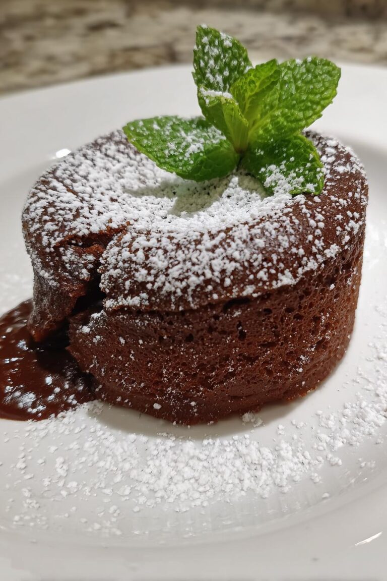 Molten Chocolate Soufflé