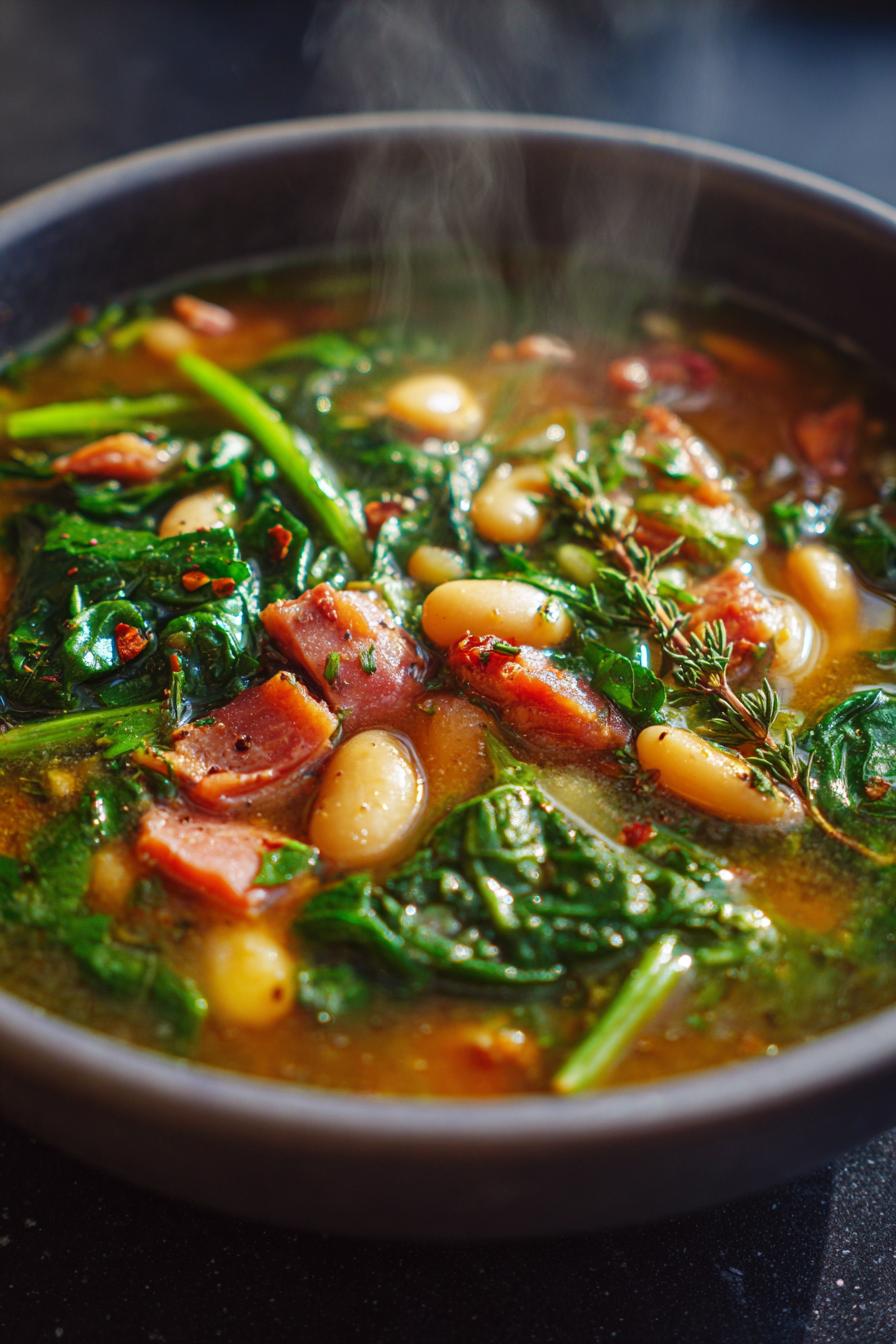 One Pot Ham and Bean Soup