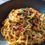 Roasted Red Pepper and Ricotta Pasta