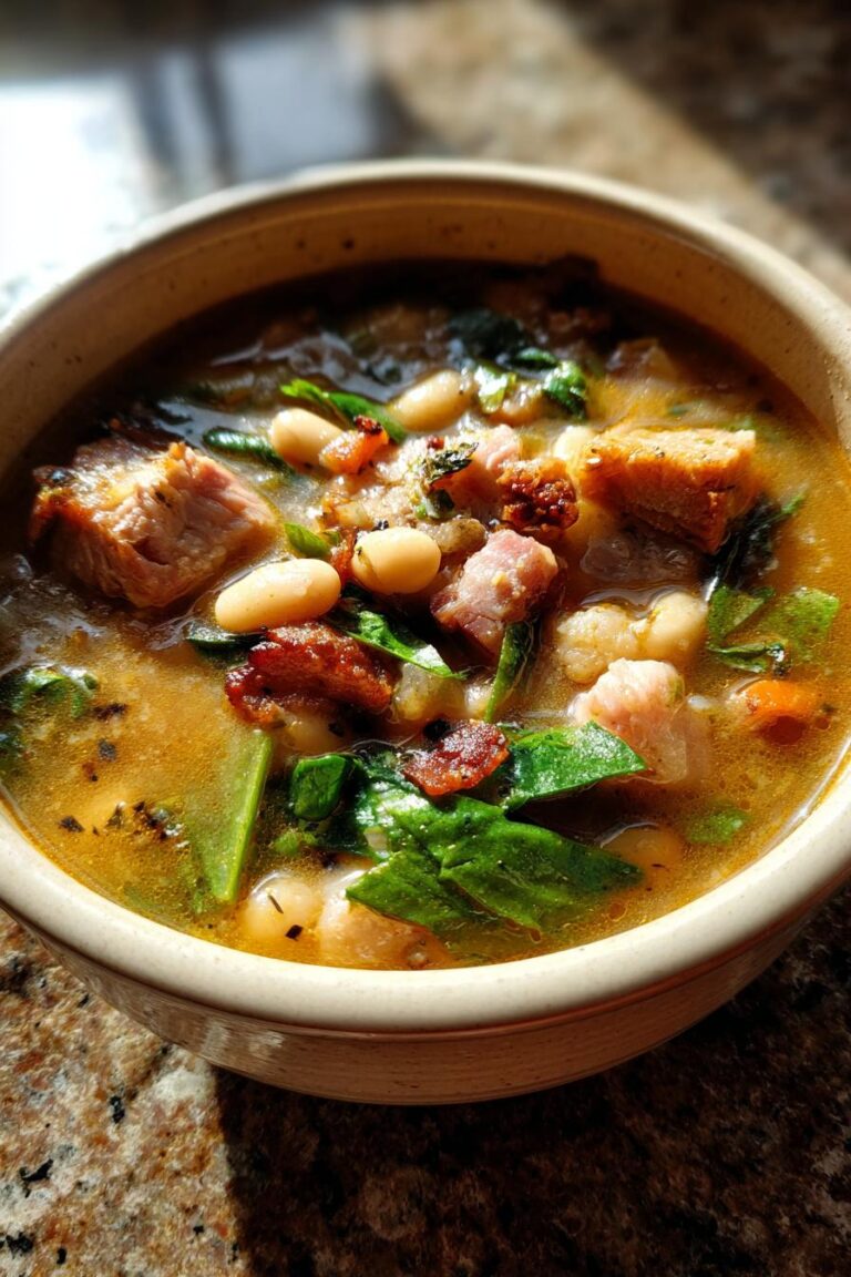 Slow Cooker Ham and Bean Soup