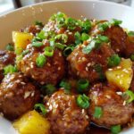 Slow Cooker Pineapple Teriyaki Meatballs