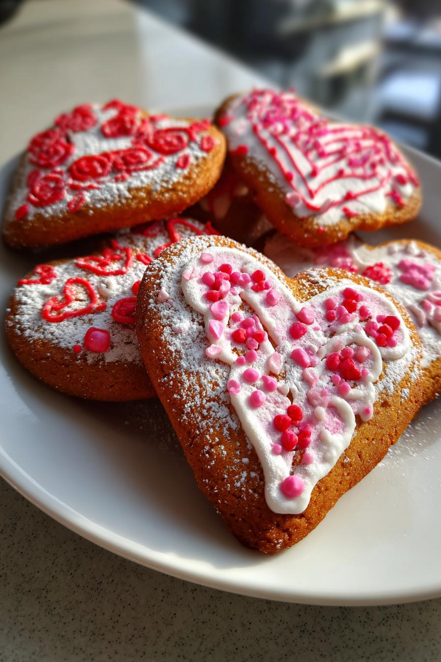 heart-shaped cookies