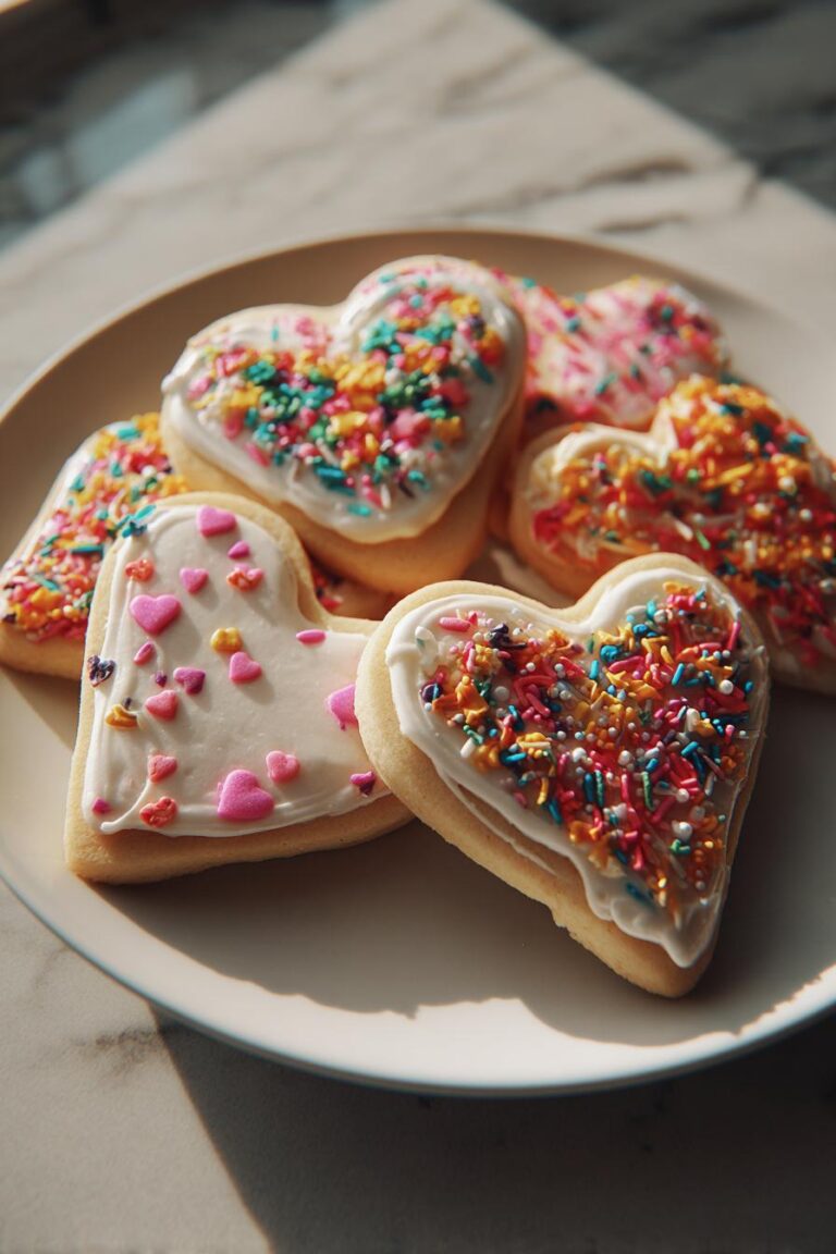 homemade Valentine cookies