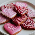 pink and red cookies