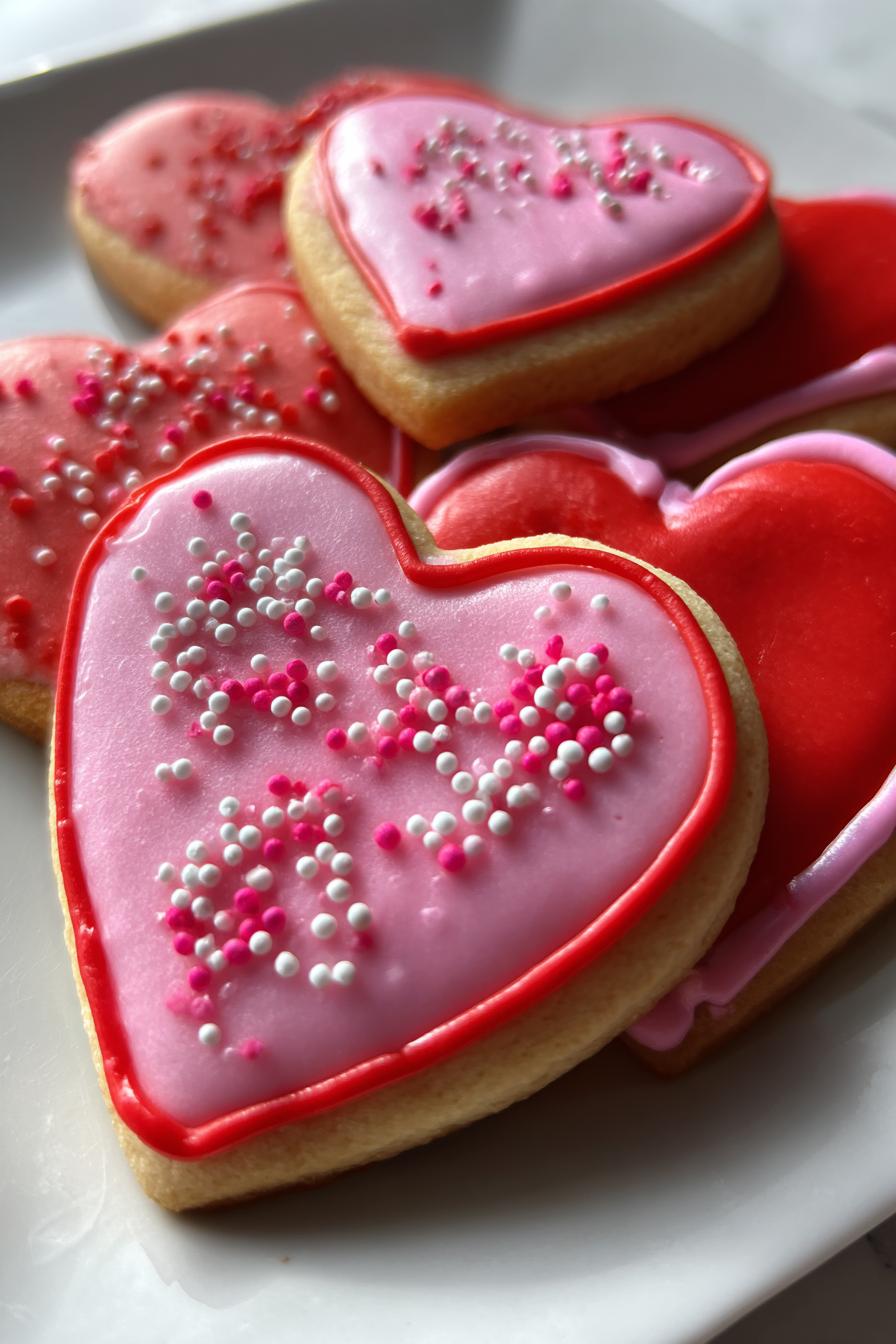 vegan Valentine cookies